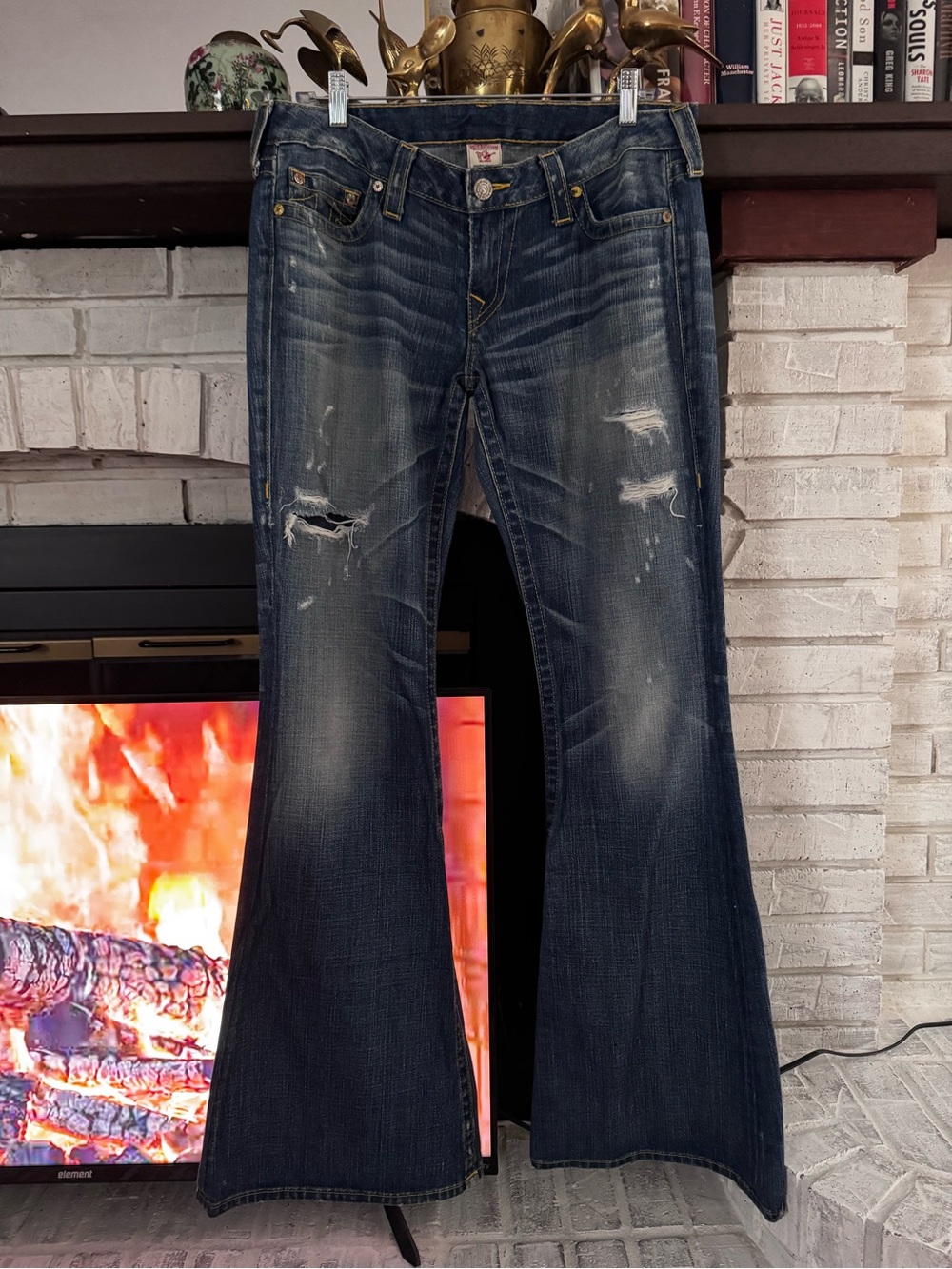 True Religion CARRIE BELL BOTTOMS HOLY GRAIL 31 Y2K